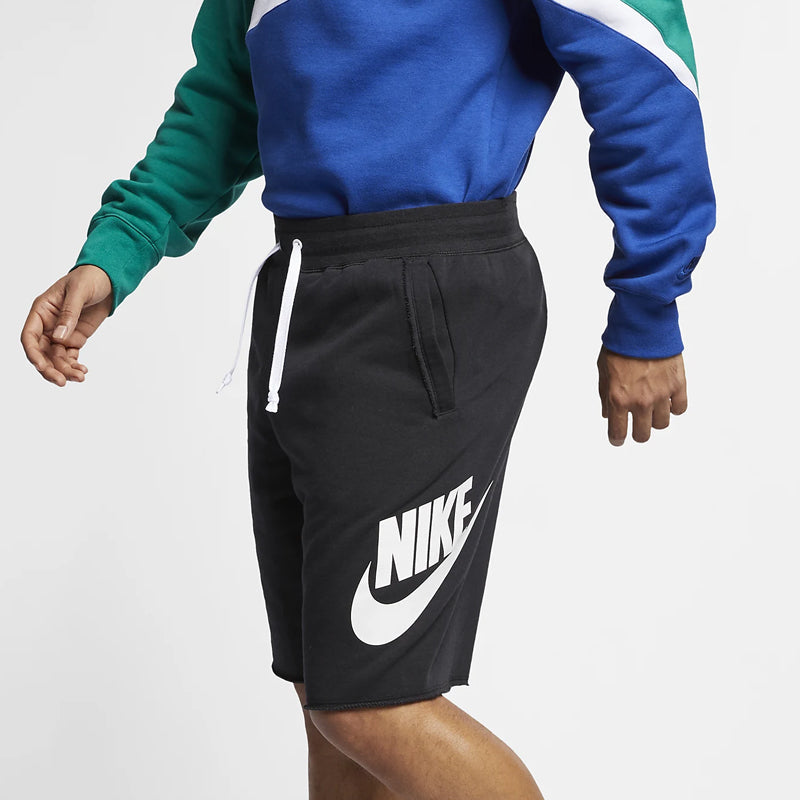 Nike Logo Printing Running Sports Short Pant Male Black AR2375-010