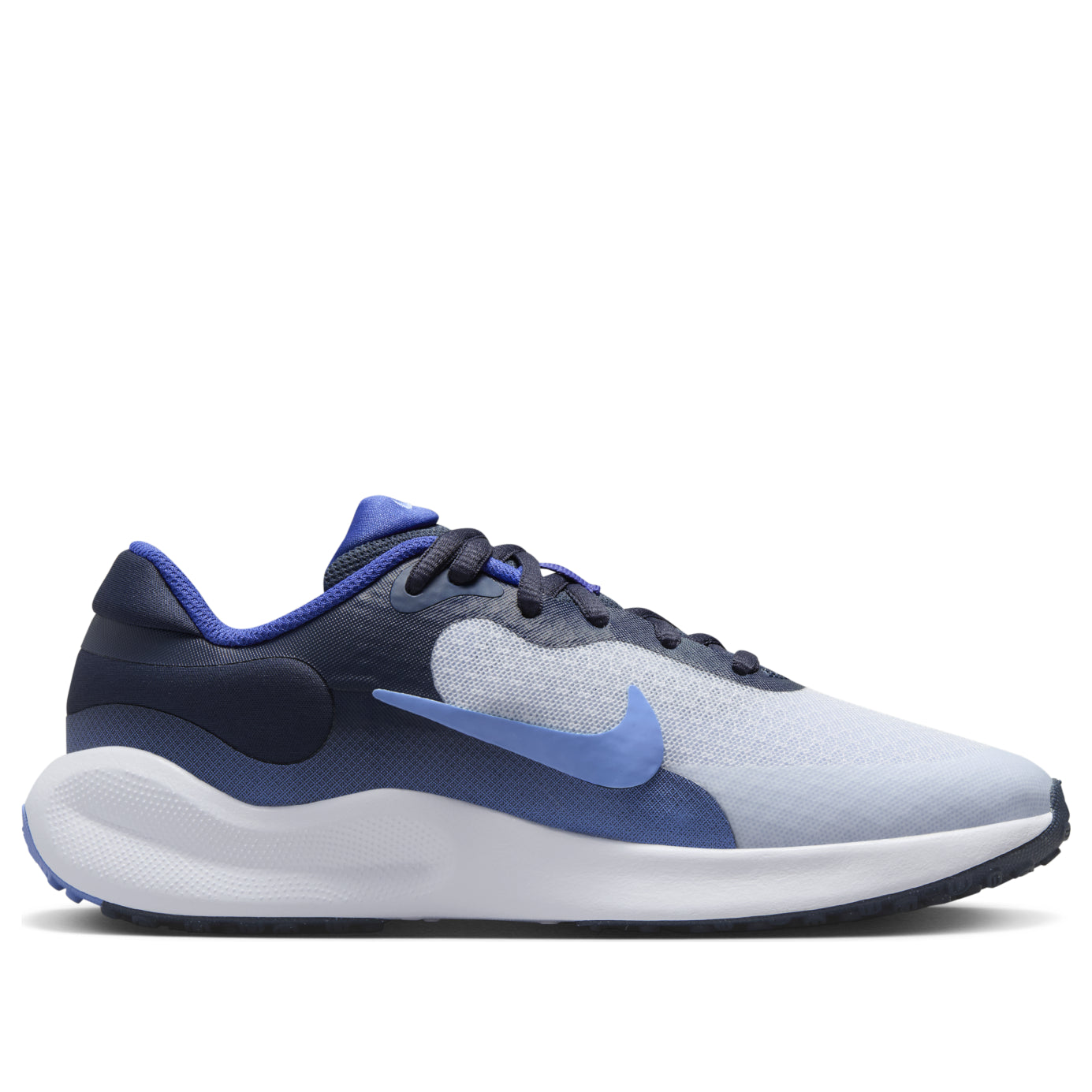 (GS) Nike Revolution 7 'Football Grey Royal Pulse' FB7689-007