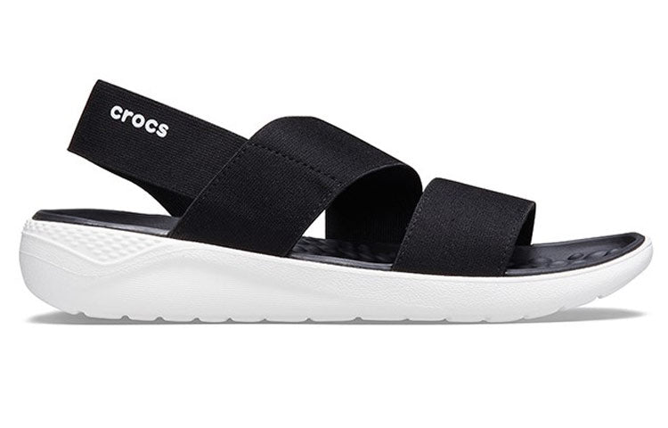 (WMNS) Crocs Shoes Sports sandals 'Black White' 206081-066