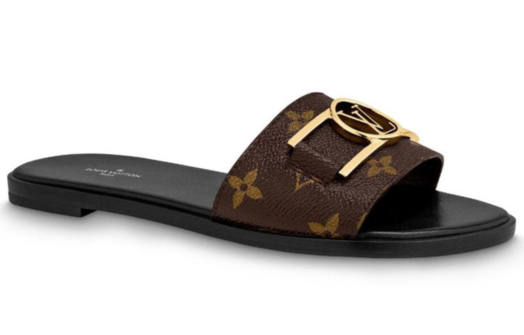 (WMNS) LOUIS VUITTON Lock It Slides 'Glossy Monogram' 1A64MI