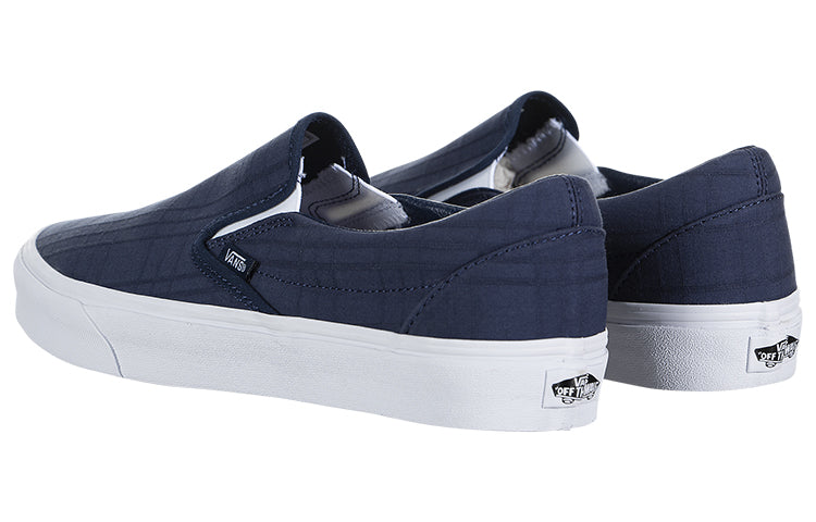 Vans Classic Slip-On Casual Skateboarding Shoes Unisex Blue VN0A4U38WVC