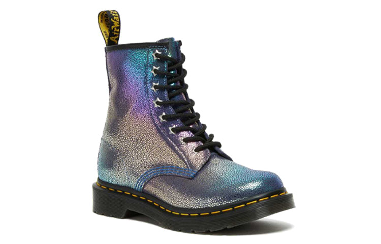 (WMNS) Dr.Martens 1460 Rainbow Ray Suede Lace Up Boots 'Purple' 26963500