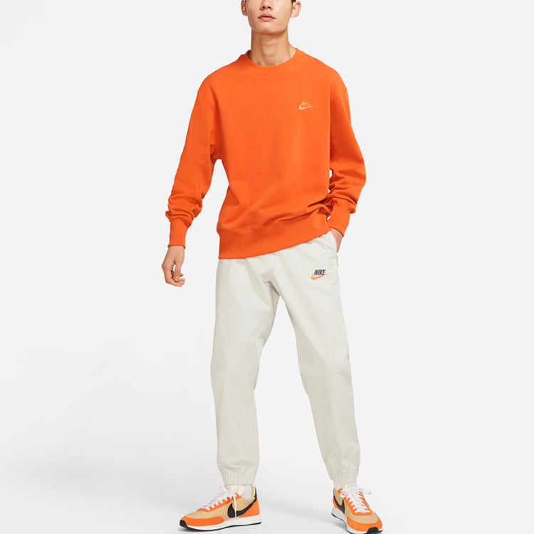 Men's Nike Woven Logo Printing Sports Pants/Trousers/Joggers Autumn White DR7832-072