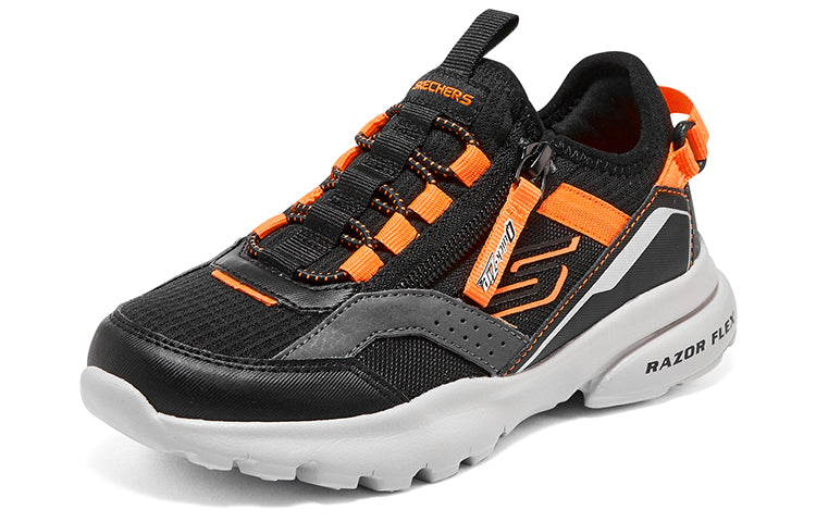 (GS) Skechers Slip-ins Razor Flex Air Sneaker 'Black Orange' 403841L-BKOR