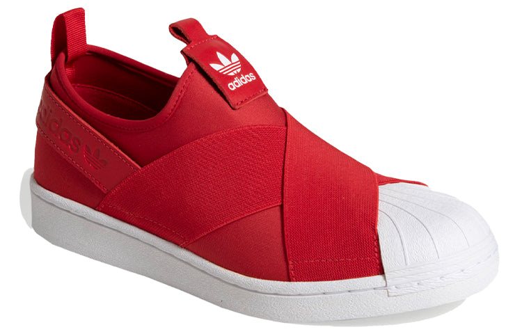 (WMNS) adidas originals Superstar Slip On 'Red White' EX4626