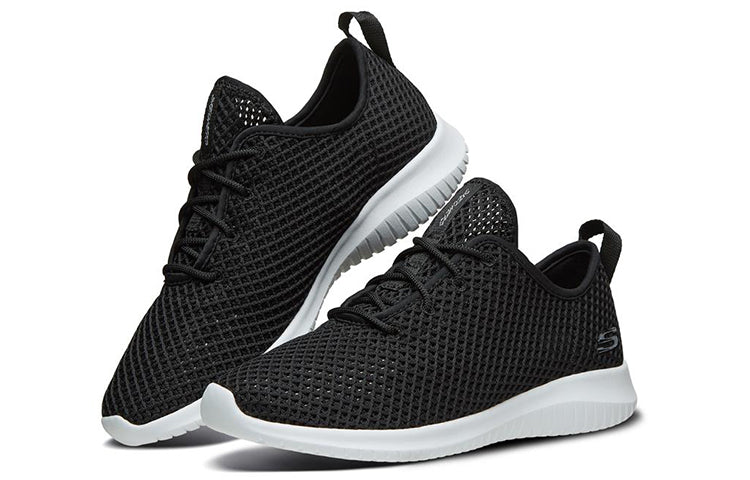 (WMNS) Skechers Ultra Flex Low-Top Running Shoes Black 66666183-BLK