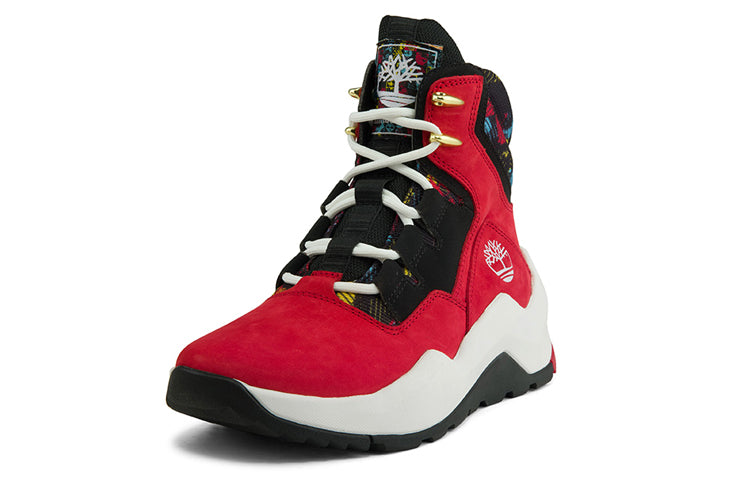 (WMNS) Timberland Madbury Side Zip Sneaker Boots 'Red Nubuck' A2PUA