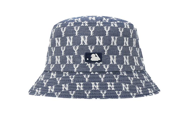 MLB Full Print Alphabet Retro Denim Navy Blue yc 32CPHV011YC