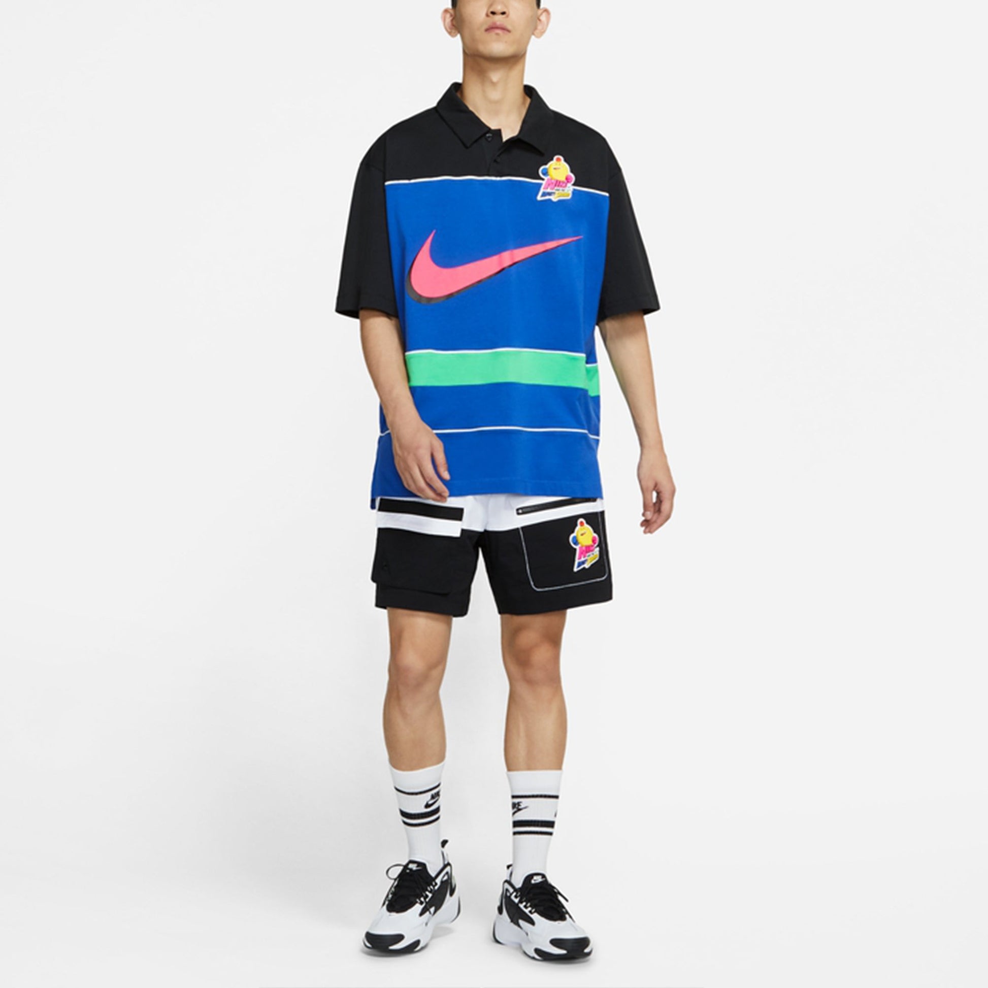 Nike Sportswear Contrasting Colors Athleisure Casual Sports Short Sleeve Polo Shirt Blue DM7918-480