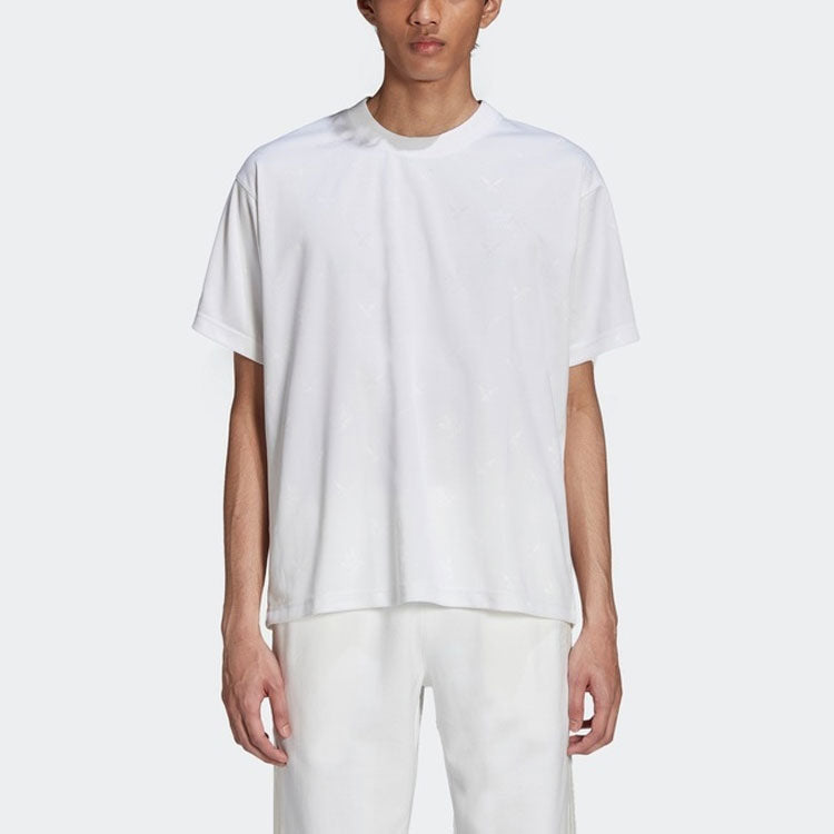adidas originals x NINJA Crossover Casual Sports Short Sleeve White GP2317