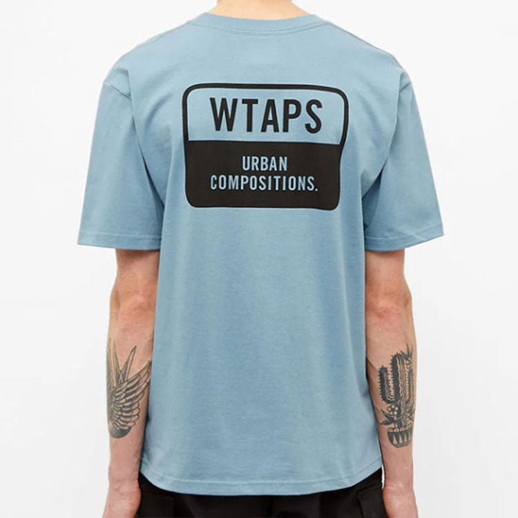 WTAPS Wuc Tee Spot Letters Short-Sleeve Unisex Blue 192PCDT-ST05S