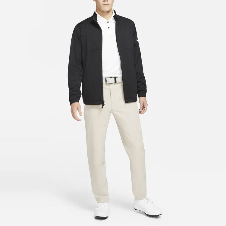 Men's Nike Solid Color Casual Stand Collar Jacket Black DA2868-010