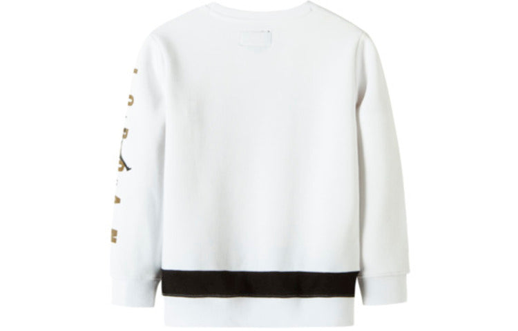 (PS) Air Jordan Jumpman Crewneck Sweatshirt 'White Black' JD2142032GS-002