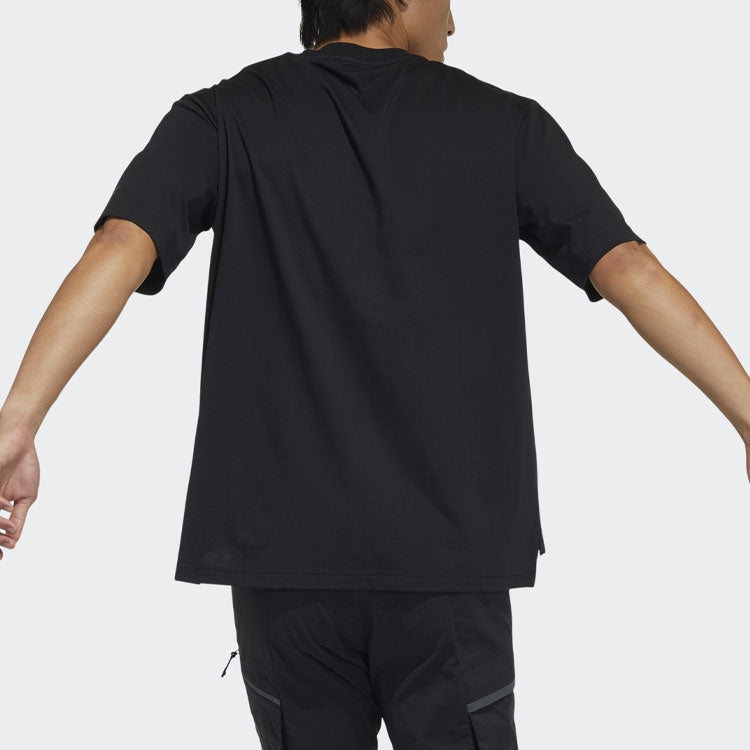 adidas Insp Ms Ss Tee Casual Breathable Sports Round Neck Short Sleeve Black GN7617