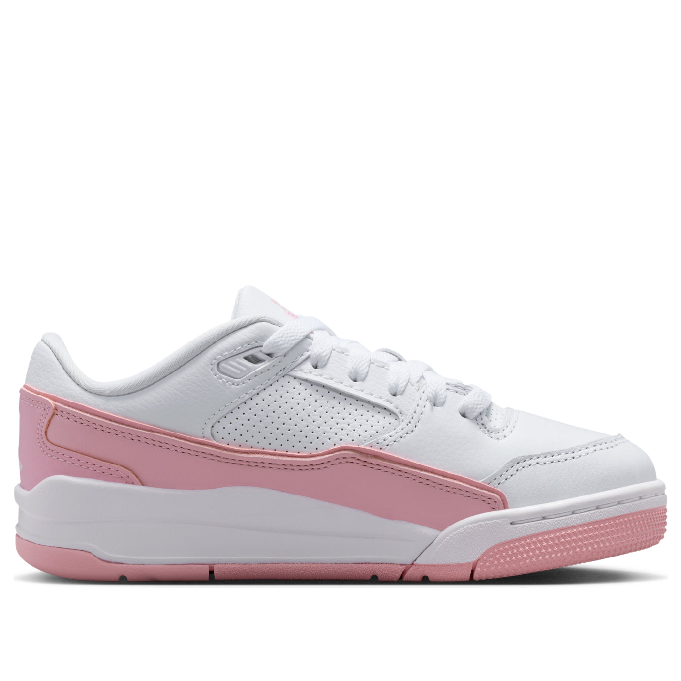 (GS) Air Jordan Flight Court 'White Medium Soft Pink' HF3333-161