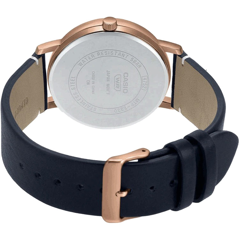 CASIO Male DRESS Japan / South Korea Fashion Sports Dark Blue Analog MTP-E320RL-2EVDF
