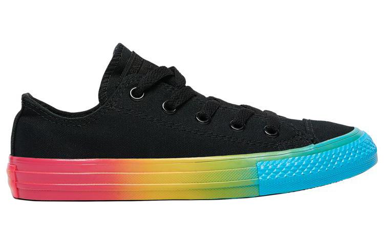 (GS) Converse Chuck Taylor All Star Rainbow Ice Ox 'Black' 664199F