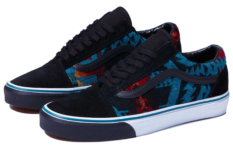 Vans All Nations Skate Jam x Old Skool DX 'Black Blue Red' VN0A48G3BLK