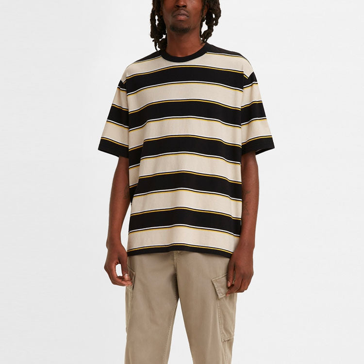 Men's Levis Round Neck Stripe Short Sleeve Colorblock 36254-0005