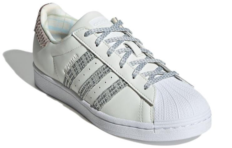 (WMNS) adidas Superstar Shoes 'Plaid White' GX2180