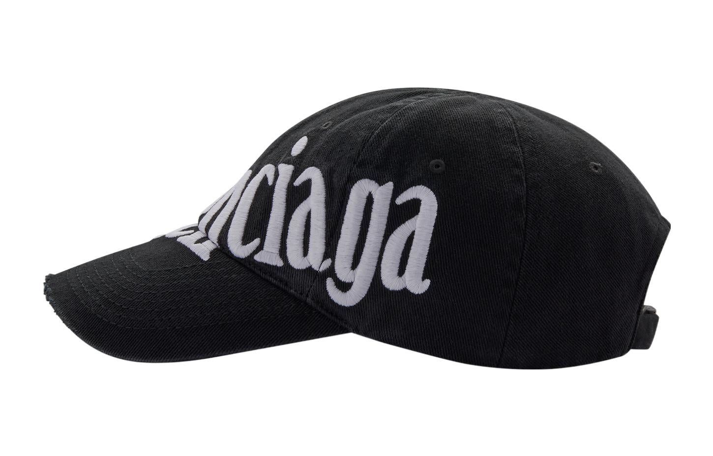 (WMNS) Balenciaga Diagonal Baseball Cap 'Black White' 680738410B20107