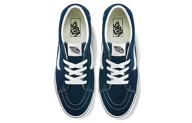 Vans SK8-Low Breathable Lightweight Wear-resistant Low Tops Casual Skateboarding Shoes Unisex Blue VN0A4UUK4M0