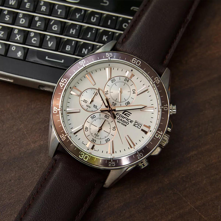 CASIO EDIFICE Serieses Men's Mens Brown Analog EFR-546L-7A
