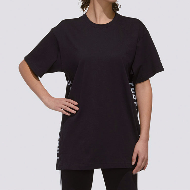 (WMNS) adidas Running Loose Short Sleeve Black FM5297