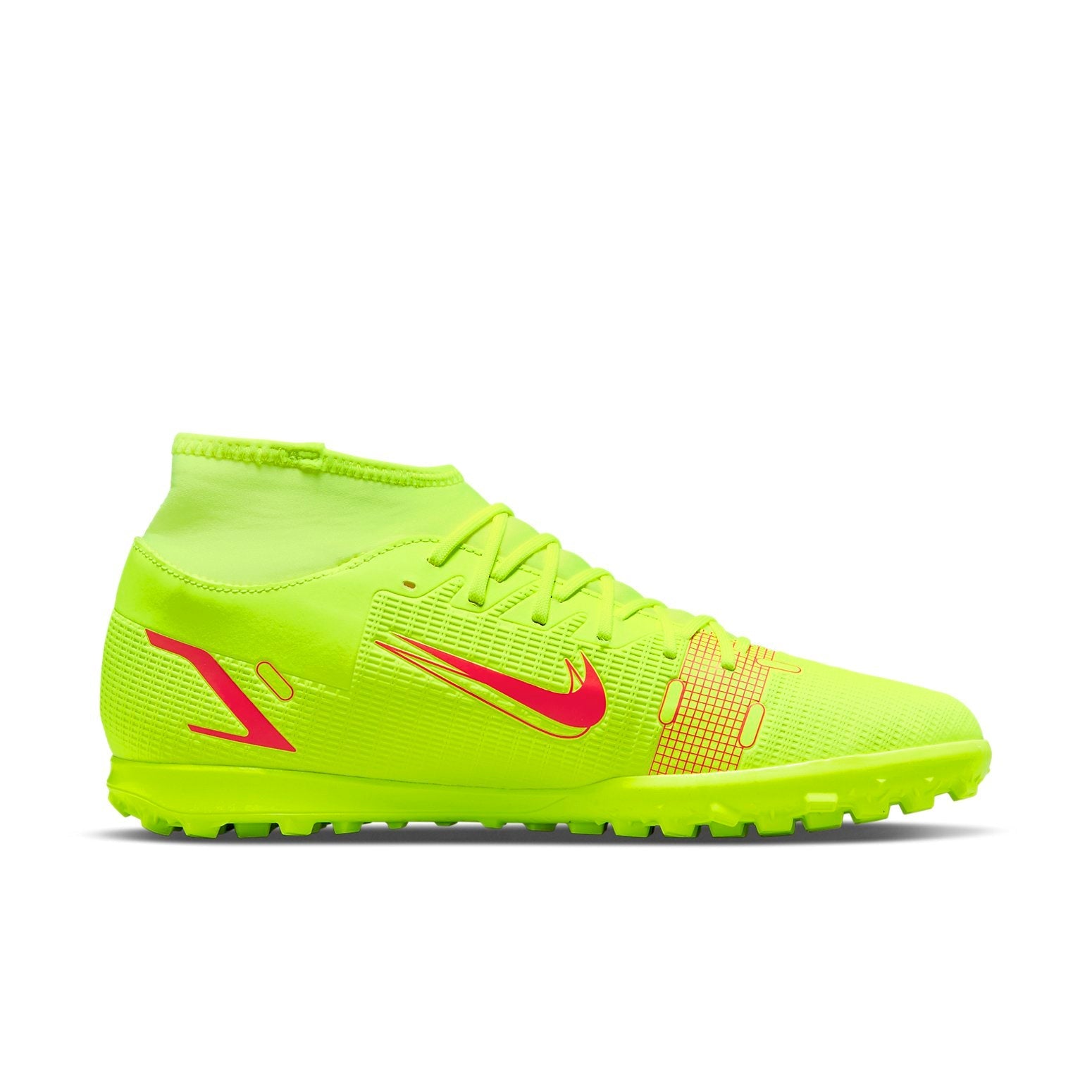 Nike Mercurial Superfly 8 Club TF Turf Soccer Shoes Yellow CV0955-760
