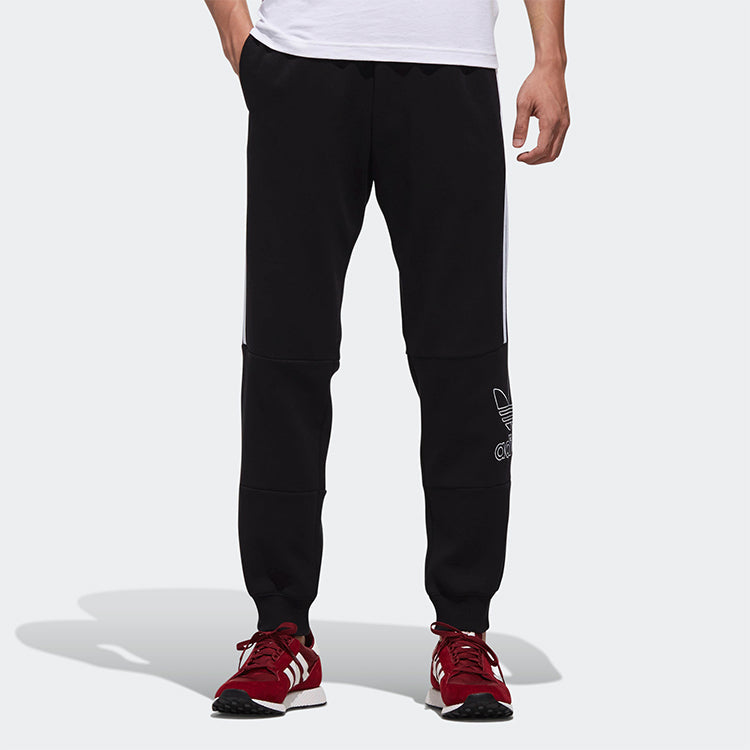 adidas originals Logo Printing Casual Bundle Feet Sports Long Pants Black DX4225