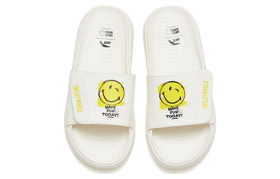 ANTA Sporty Slides 'White Yellow' 112338515-1
