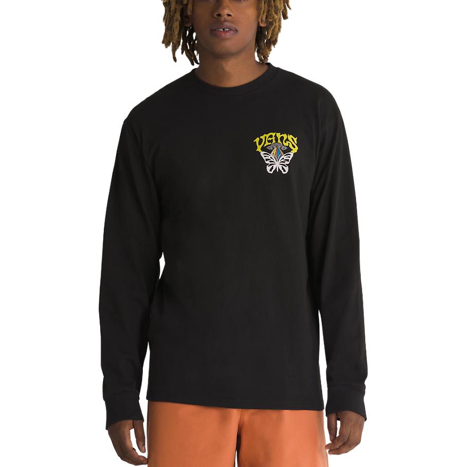 Vans Skull Saucer Long Sleeve T-Shirt 'Black' VN000G4CBLK