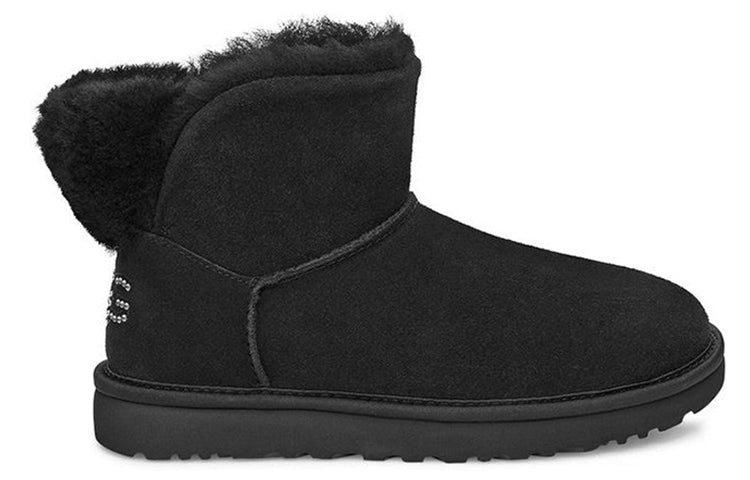 (WMNS) UGG Classic Bling Mini Fleece Lined Pure Black 1105364-BLK