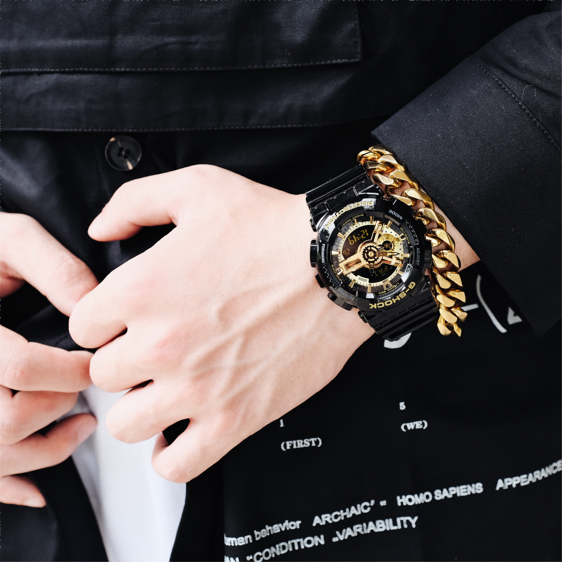 CASIO G-Shock Analog-Digital 'Black Gold' GA-110GB-1APR