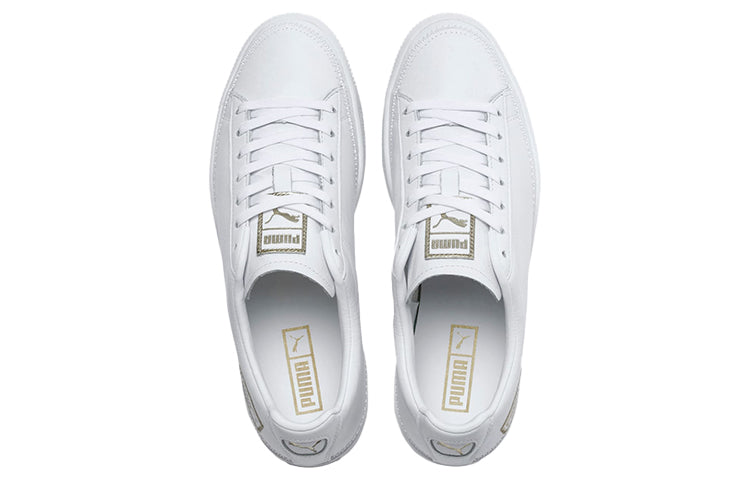 PUMA Basket Stitch White/Gold 368387-05