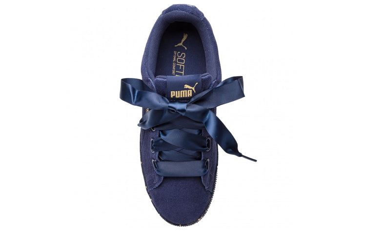 (WMNS) PUMA Vikky Platform Ribbon Casual Board Shoes Blue 366815-03