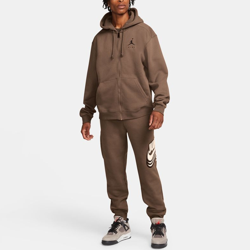 Men's Air Jordan Zipper Jacket Brown DC9606-256
