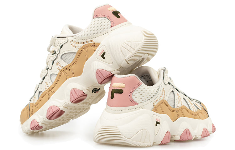(WMNS) Fila Jagger Running Shoes White/Brown/Pink T12W031116FSS