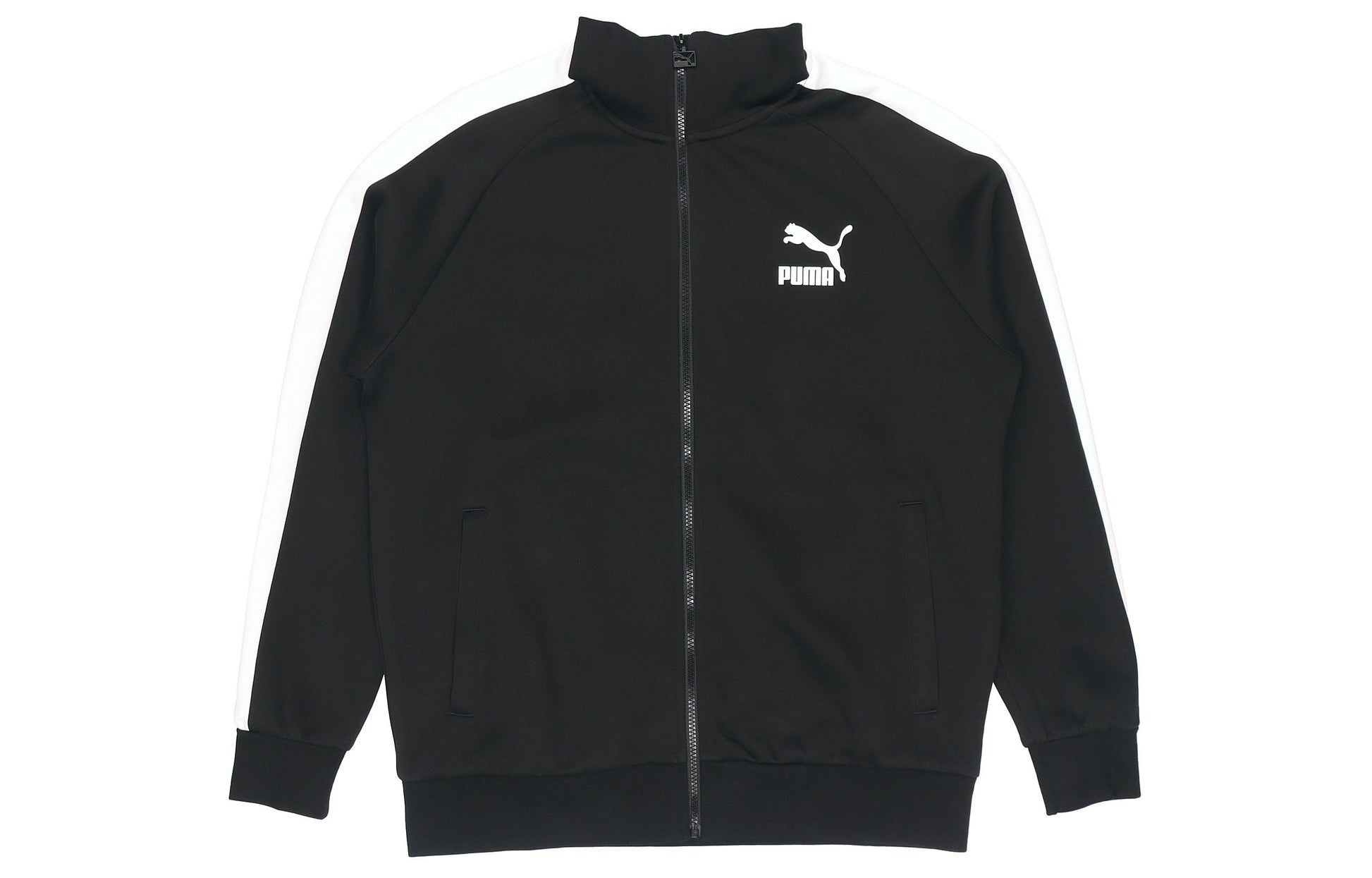 PUMA Sports Leisure Knitted Stand-up Collar Jacket Men's Black 531377-01