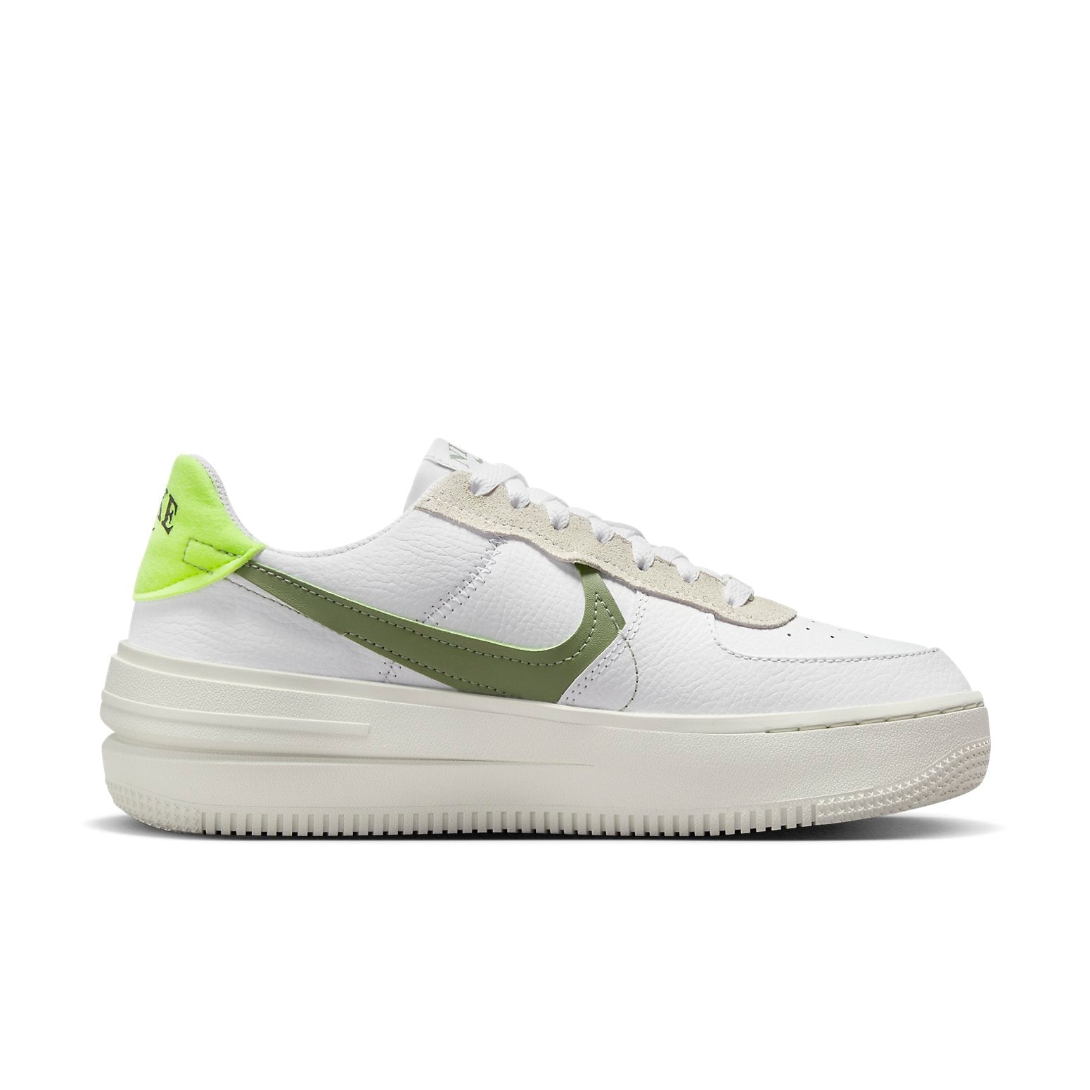 (WMNS) Nike Air Force 1 PLT.AF.ORM 'White Oil Green' FJ4739-100