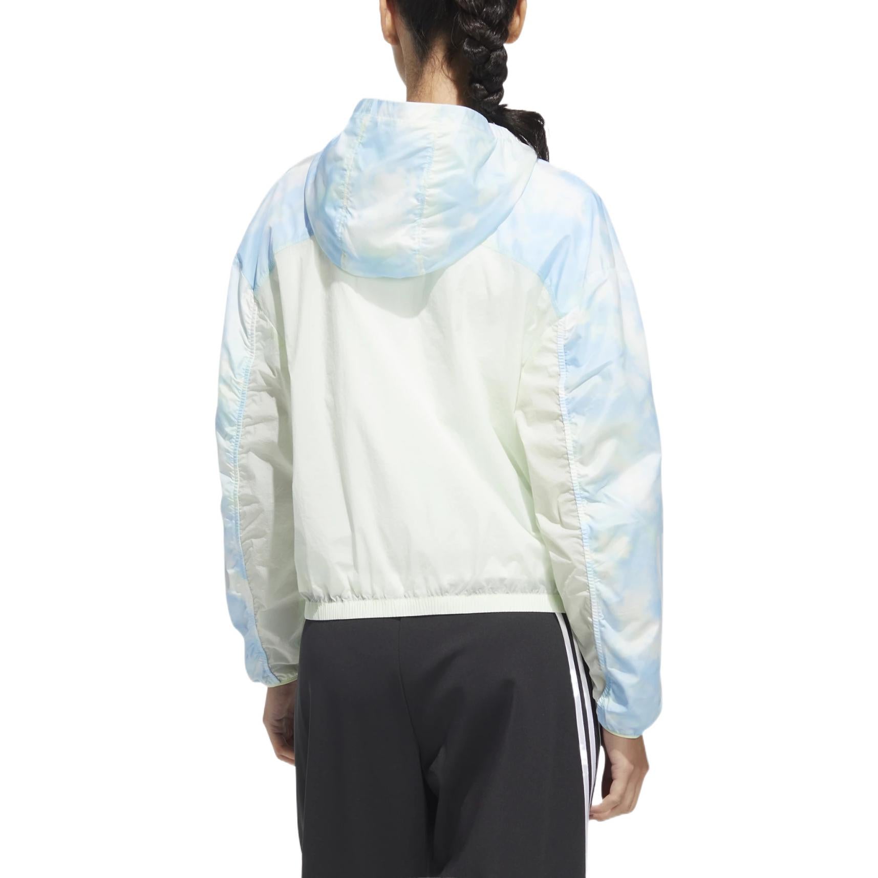 (WMNS) adidas Me Time Allover Print Windbreaker Asia Sizing 'White' HI6826