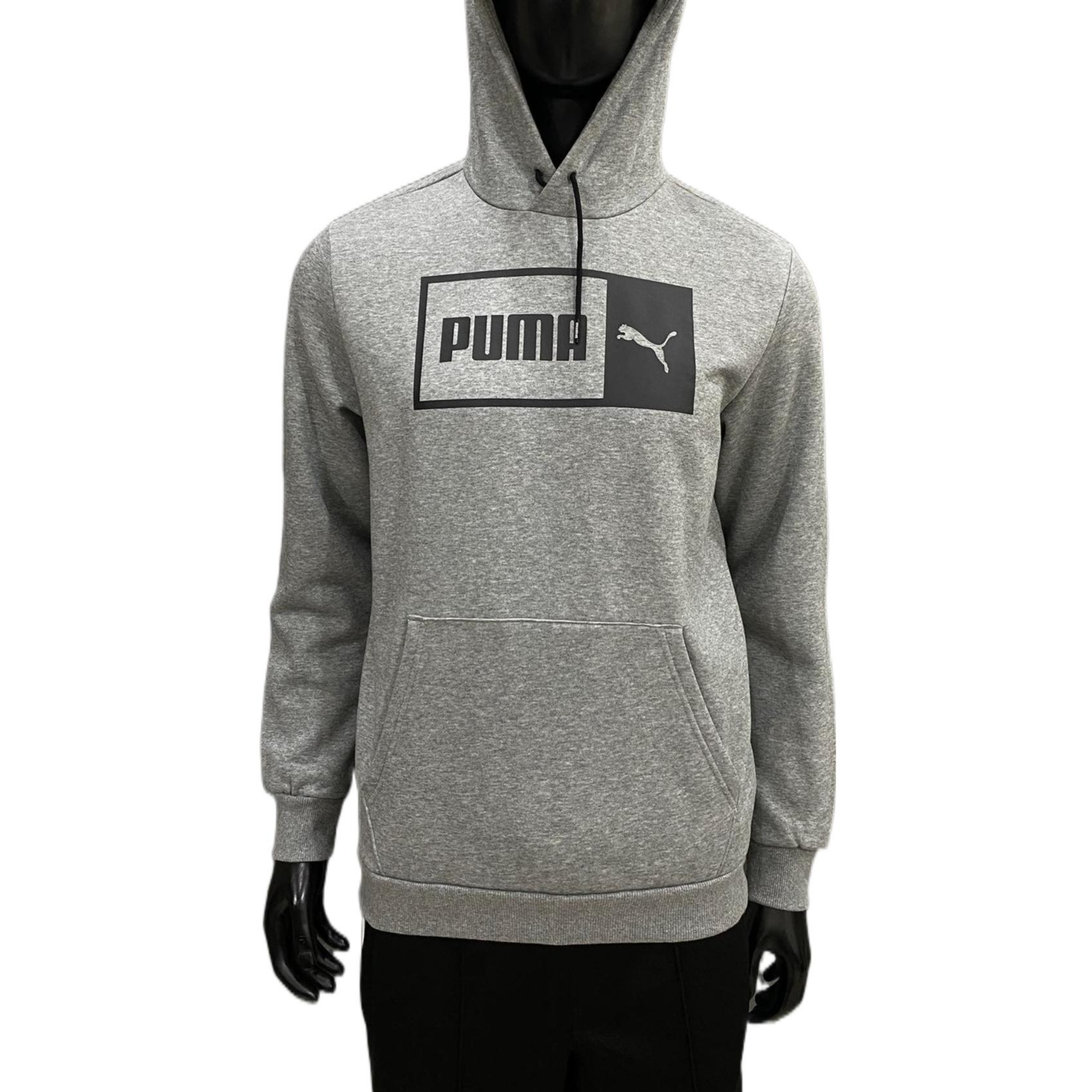 PUMA Split Logo Heathered Hoodie 'Grey' 848222-03