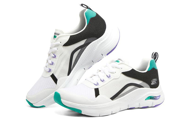 (WMNS) Skechers Arch Fit 'White Teal' 149928-WMLT