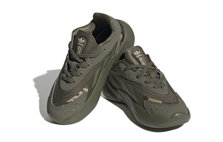 (GS) adidas Ozelia Shoes 'Olive Strata Camo' HQ1608