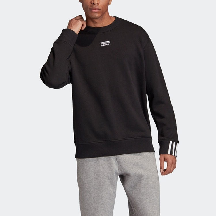 adidas originals Men's F A Crew Sports Fleece Black FM2262