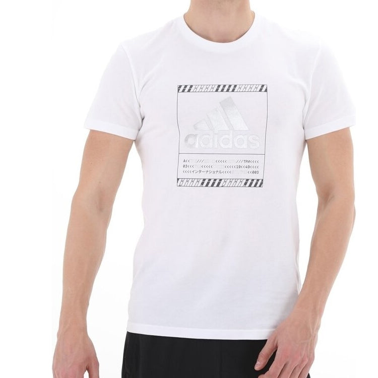 Men's adidas LOGO Short Sleeve White T-Shirt GF1626