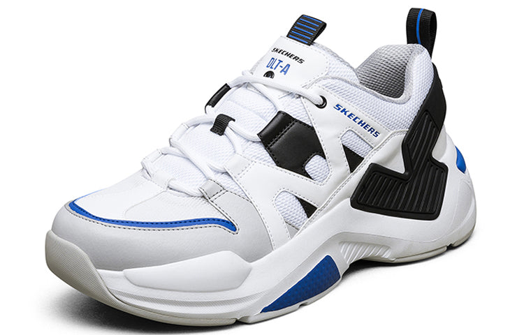 Skechers D'lites 2.0 Running Shoes White/Black/Blue 888008-WBKB