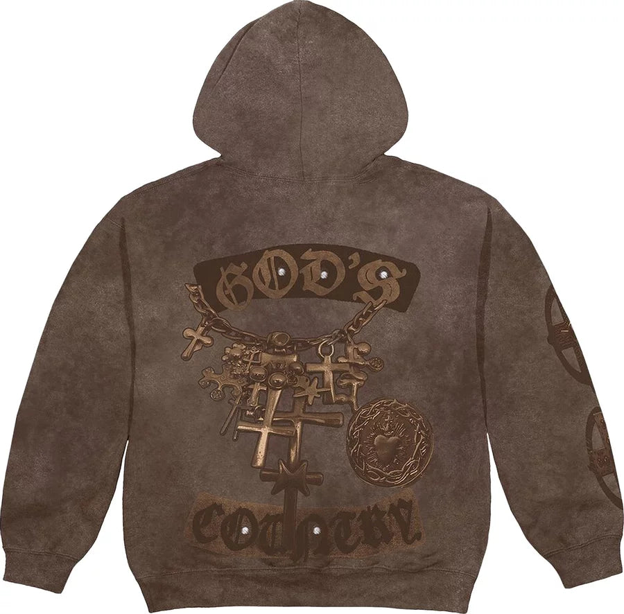 Travis Scott Cactus Jack UTOPIA God's Country Zip Hoodie 'Brown' TSUT-HZ29