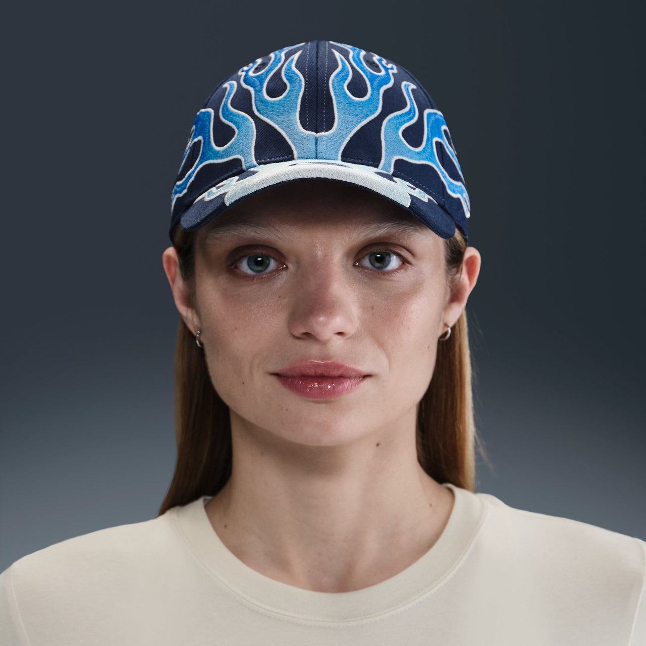 Nike Club Cap Structured OG Flame Cap 'Navy Blue' HV6642-410
