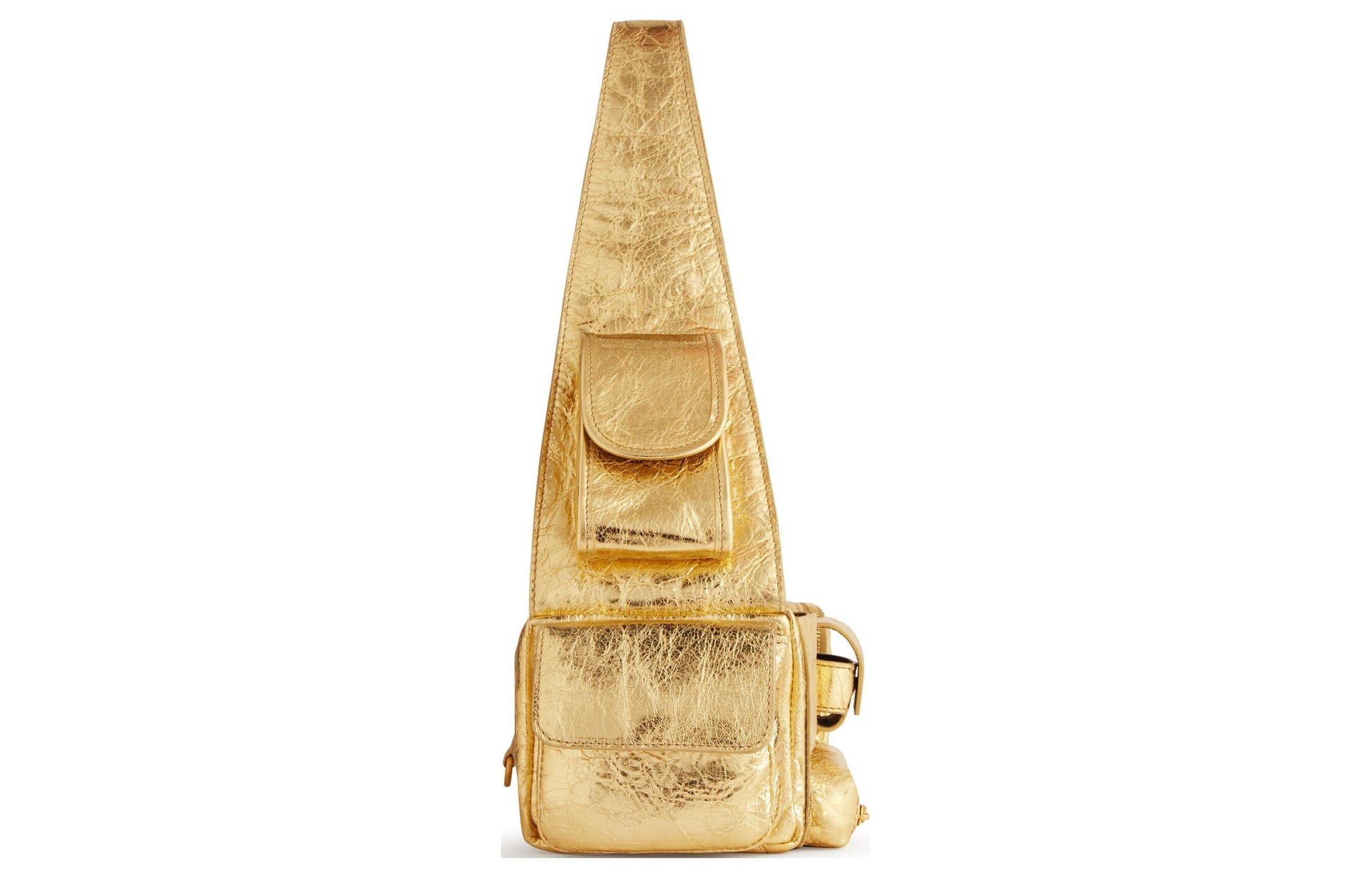 (WMNS) Balenciaga Superbusy Xs Sling Bag Metallized 'Gold' 7625162AAVI8018